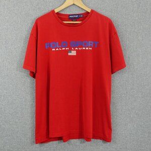 Polo Sport Ralph Lauren Modern Reissue Red Classic Fit Tee - Size XL-2XL